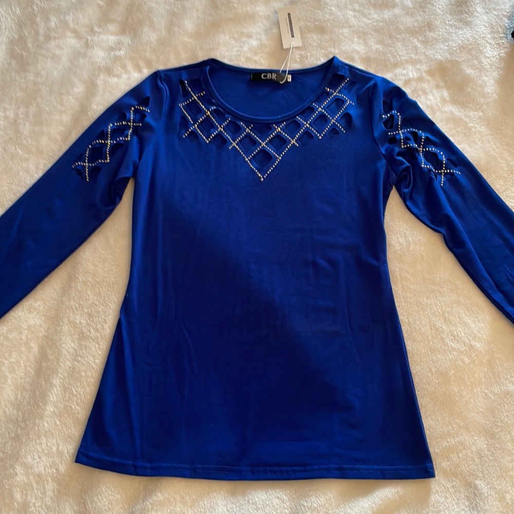 CBR Blue Top, size Small/Medium.